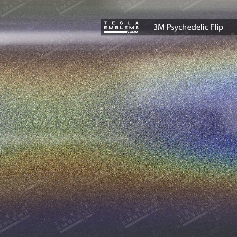 3M Satin Psychedelic Flip Tesla AP1 Side Marker Wrap (2pcs)