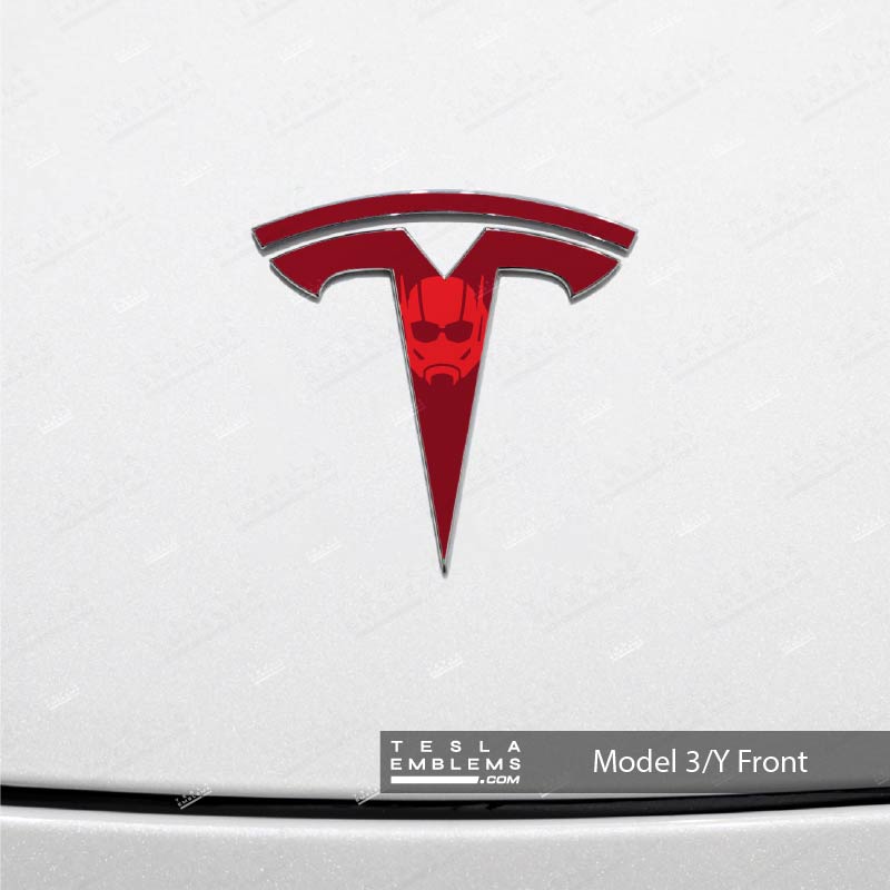 Ant Man Tesla Emblem Decals (Front + Back)