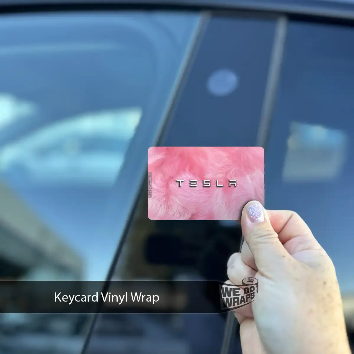 Bubblegum Bunny Tesla Keycard Decal