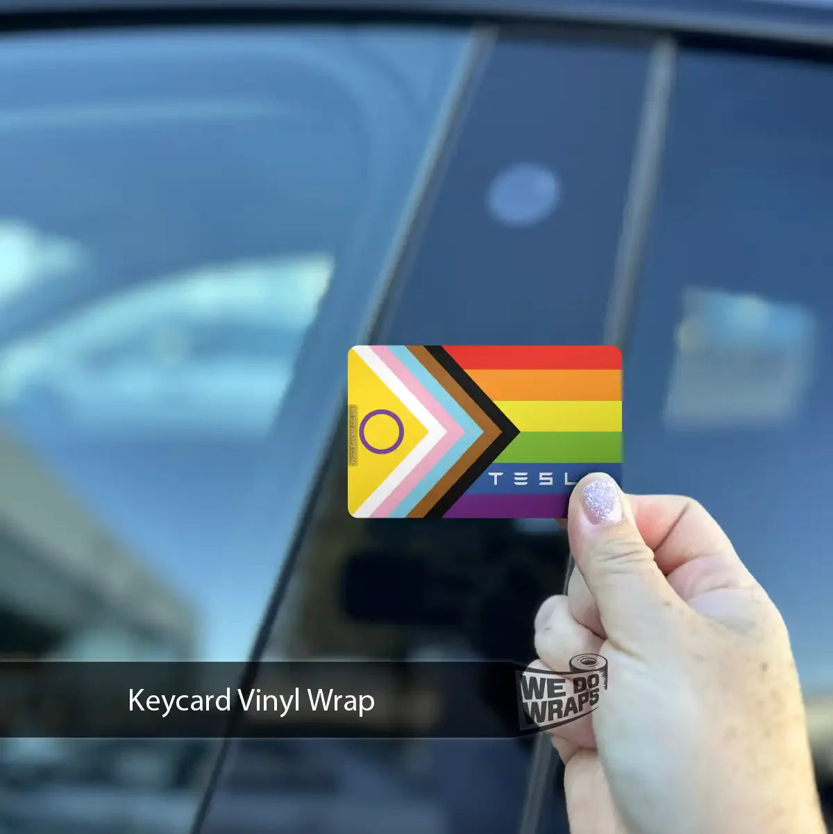 LGBTQ+ Pride Flag NFC Keycard Decal