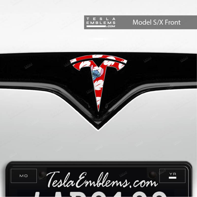 Lilo & Stitch Tesla Emblem Decals (Front + Back)