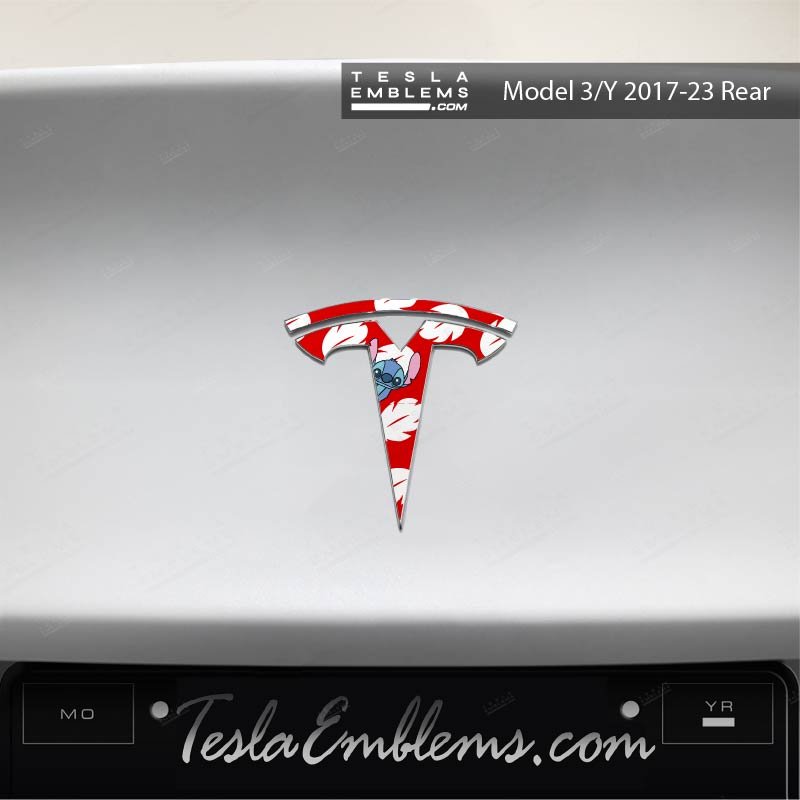 Lilo & Stitch Tesla Emblem Decals (Front + Back)