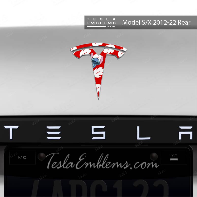 Lilo & Stitch Tesla Emblem Decals (Front + Back)