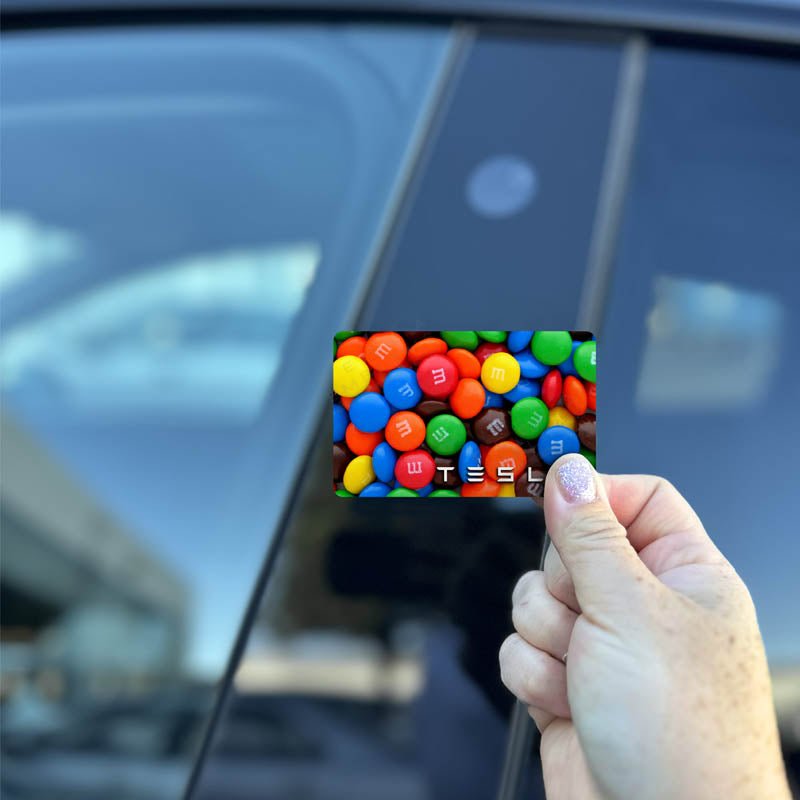 M&M Tesla Keycard Decal