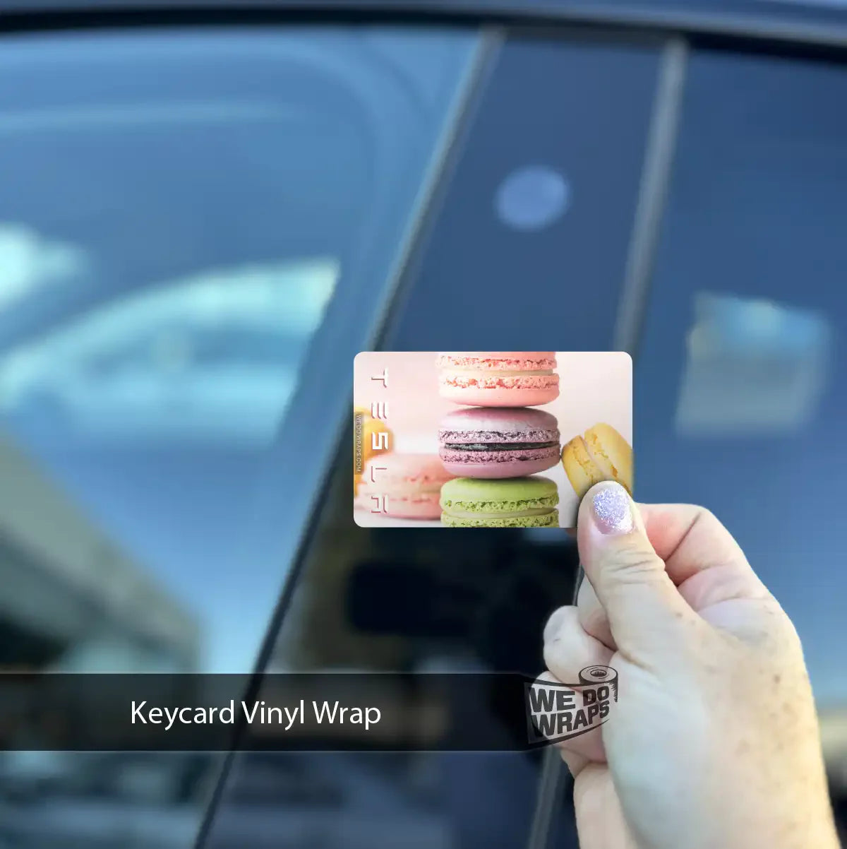 Macaron Tesla Keycard Decal