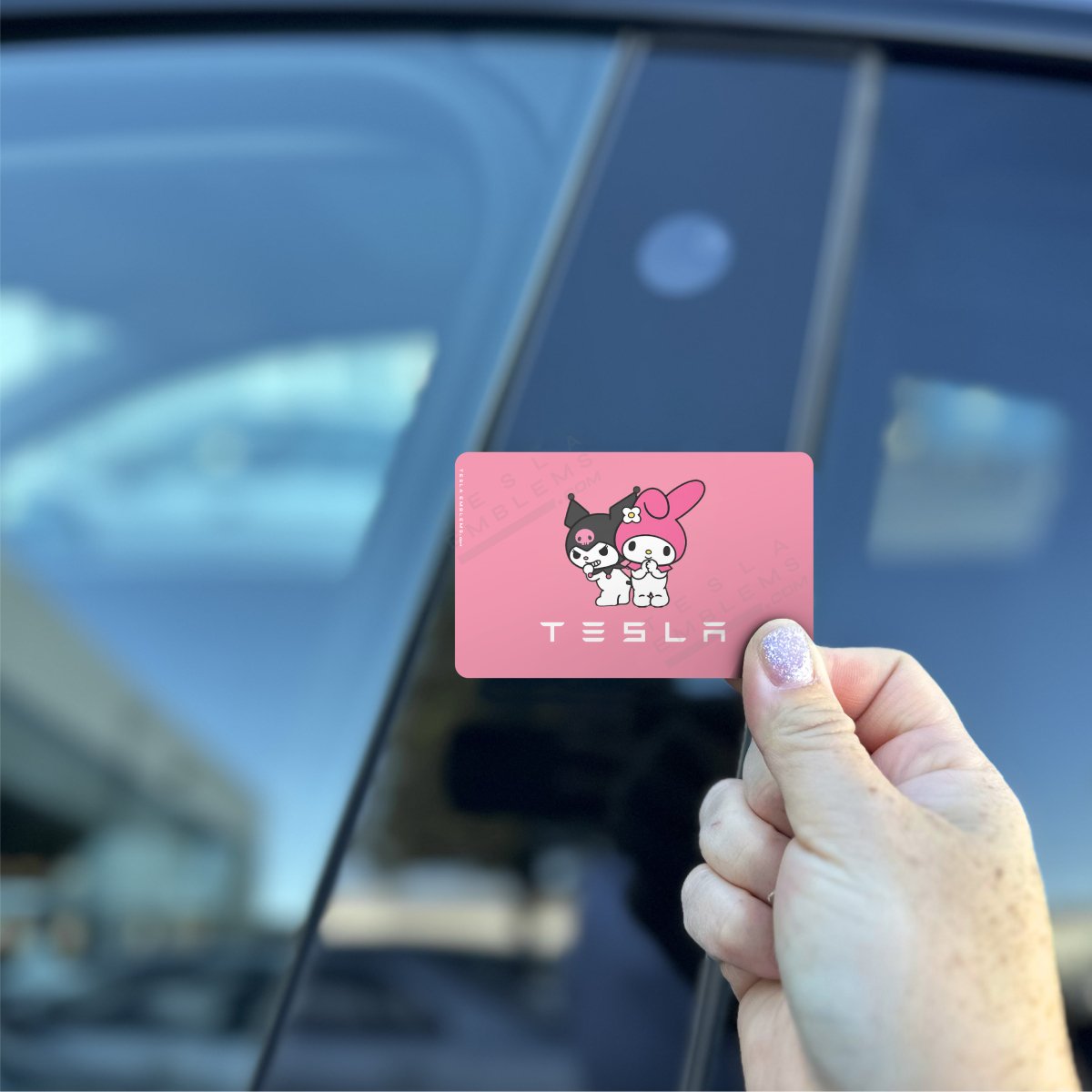 My Melody & Kuromi Tesla Keycard Decal