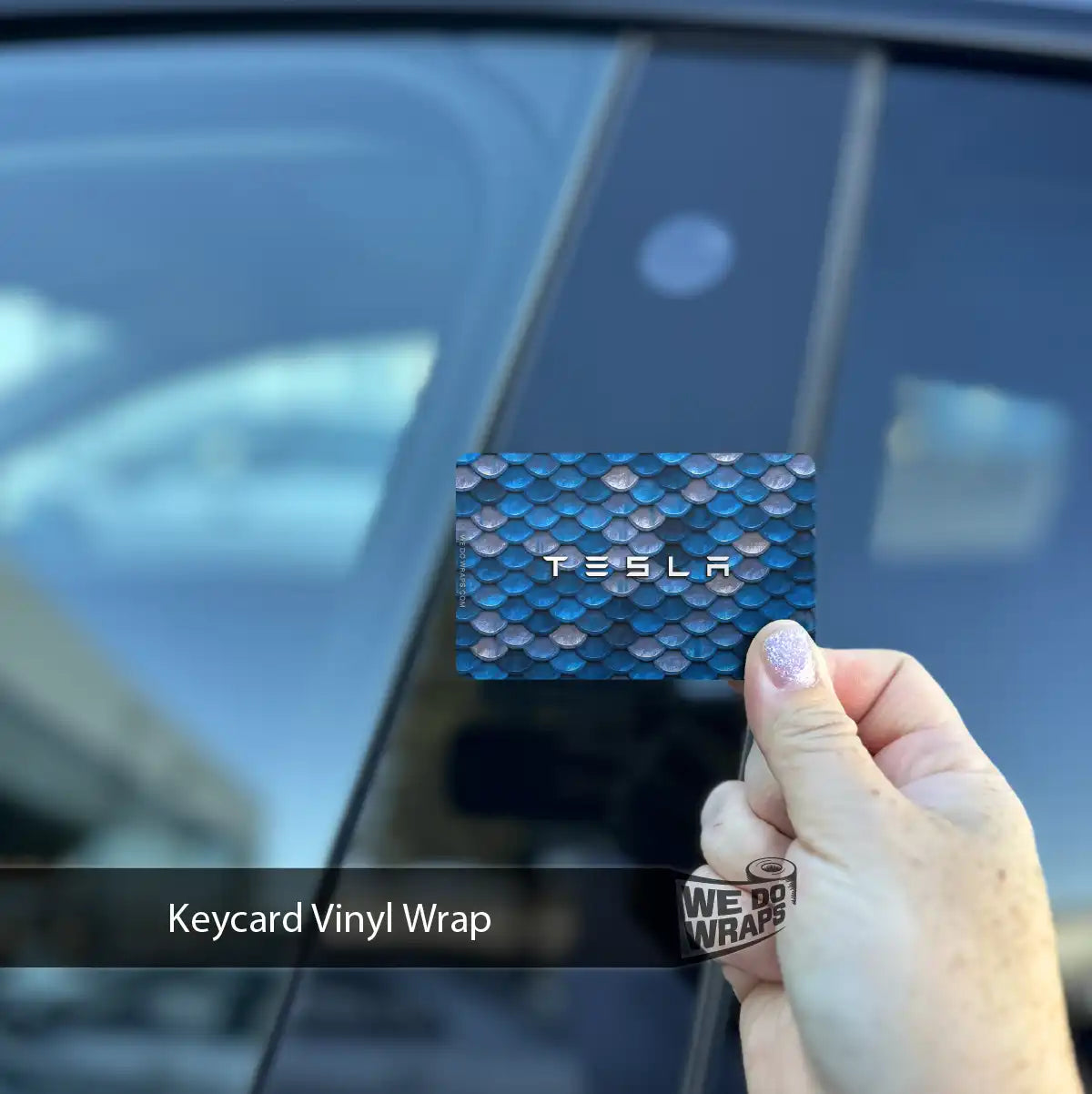 Merdude Scales Tesla Keycard Decal