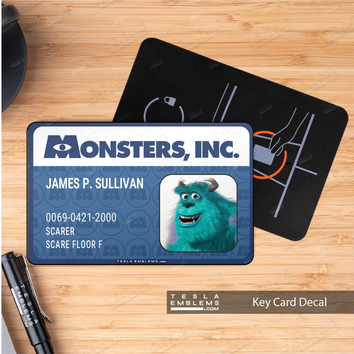 Sully's Monsters, Inc. Scare ID NFC Keycard Decal