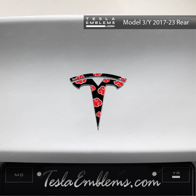 Naruto Akatsuki Tesla Emblem Decals (Front + Back)