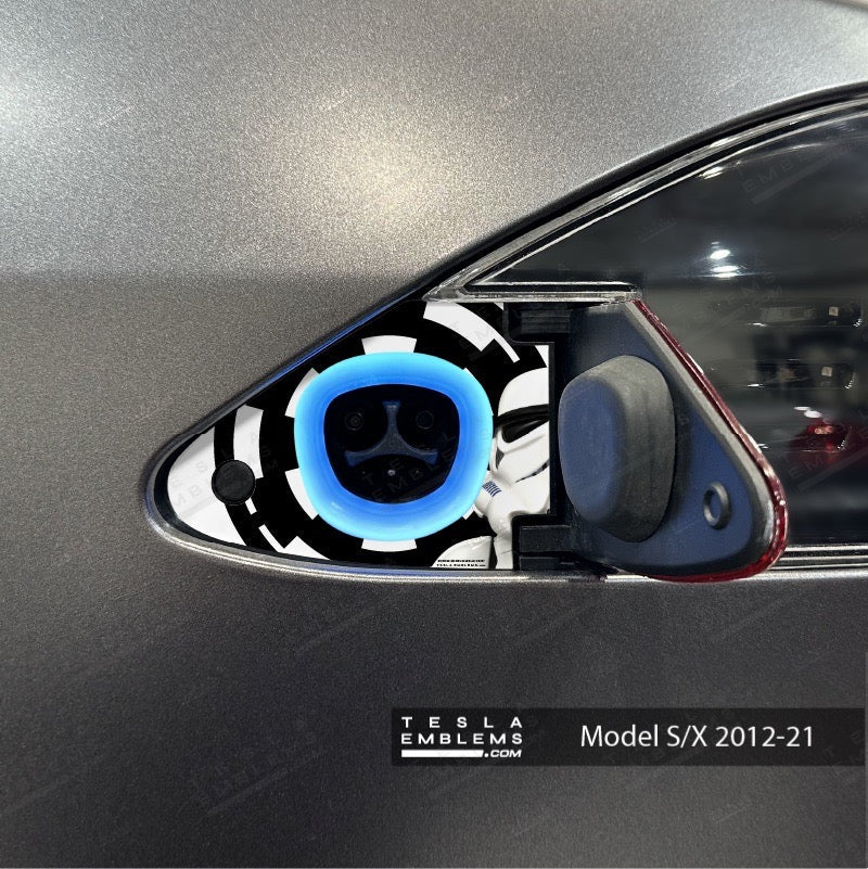 Storm Trooper Tesla Charge Port Wrap | Model S