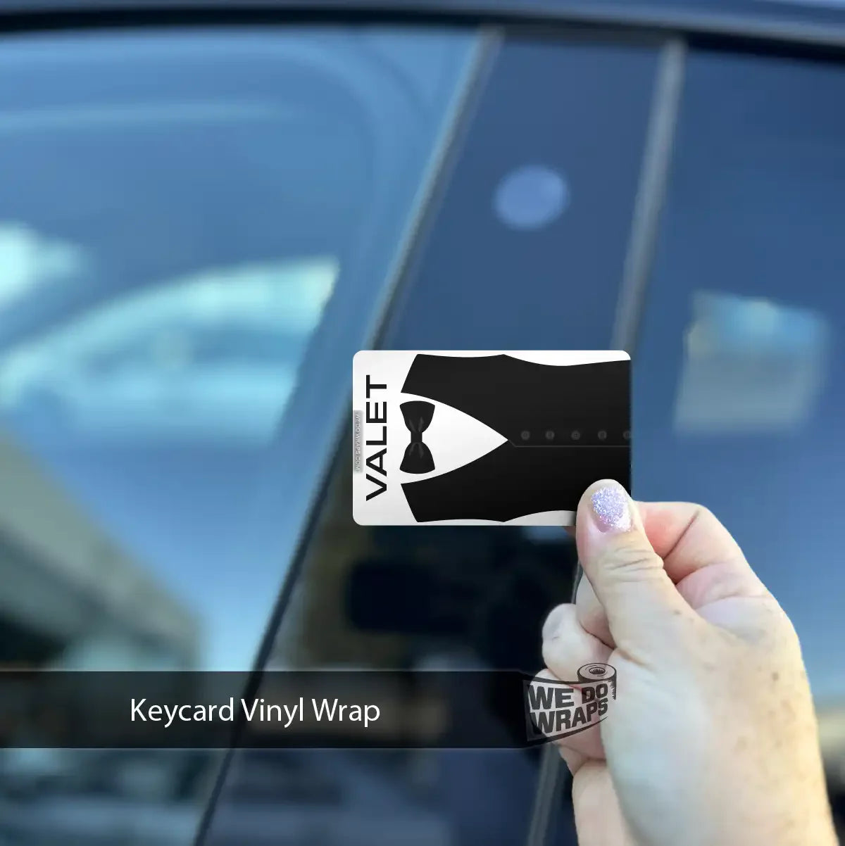 Valet Tesla Keycard Decal