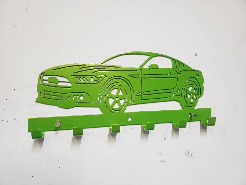 Ford S-550 Mustang GT Keychain Rack – Steel Wall Mounted Modern Muscle Organizer