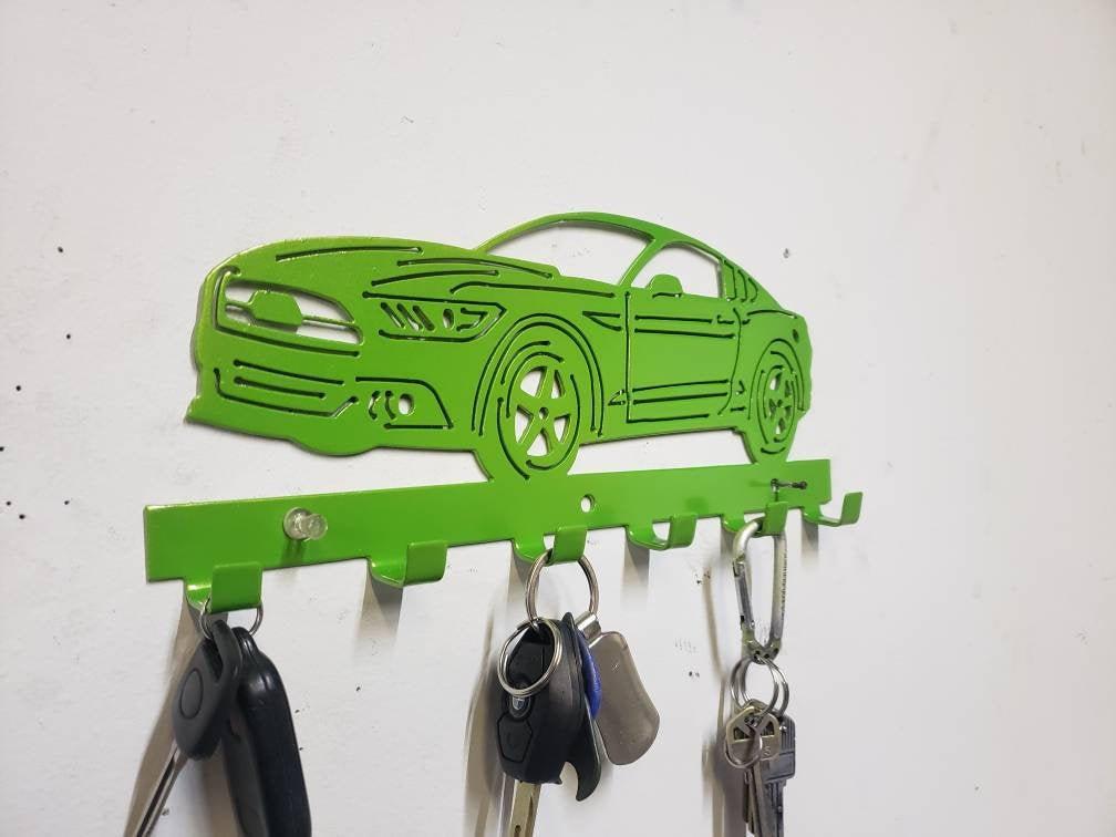 Ford S-550 Mustang GT Keychain Rack – Steel Wall Mounted Modern Muscle Organizer