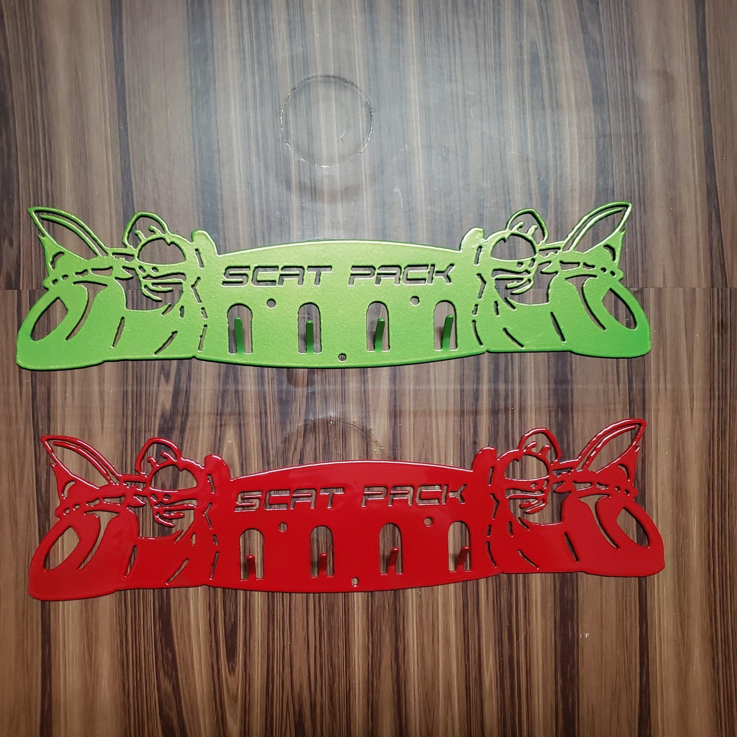 Dodge SRT Scat Pack Keychain Rack – Steel Wall Mounted Muscle Car Organizer