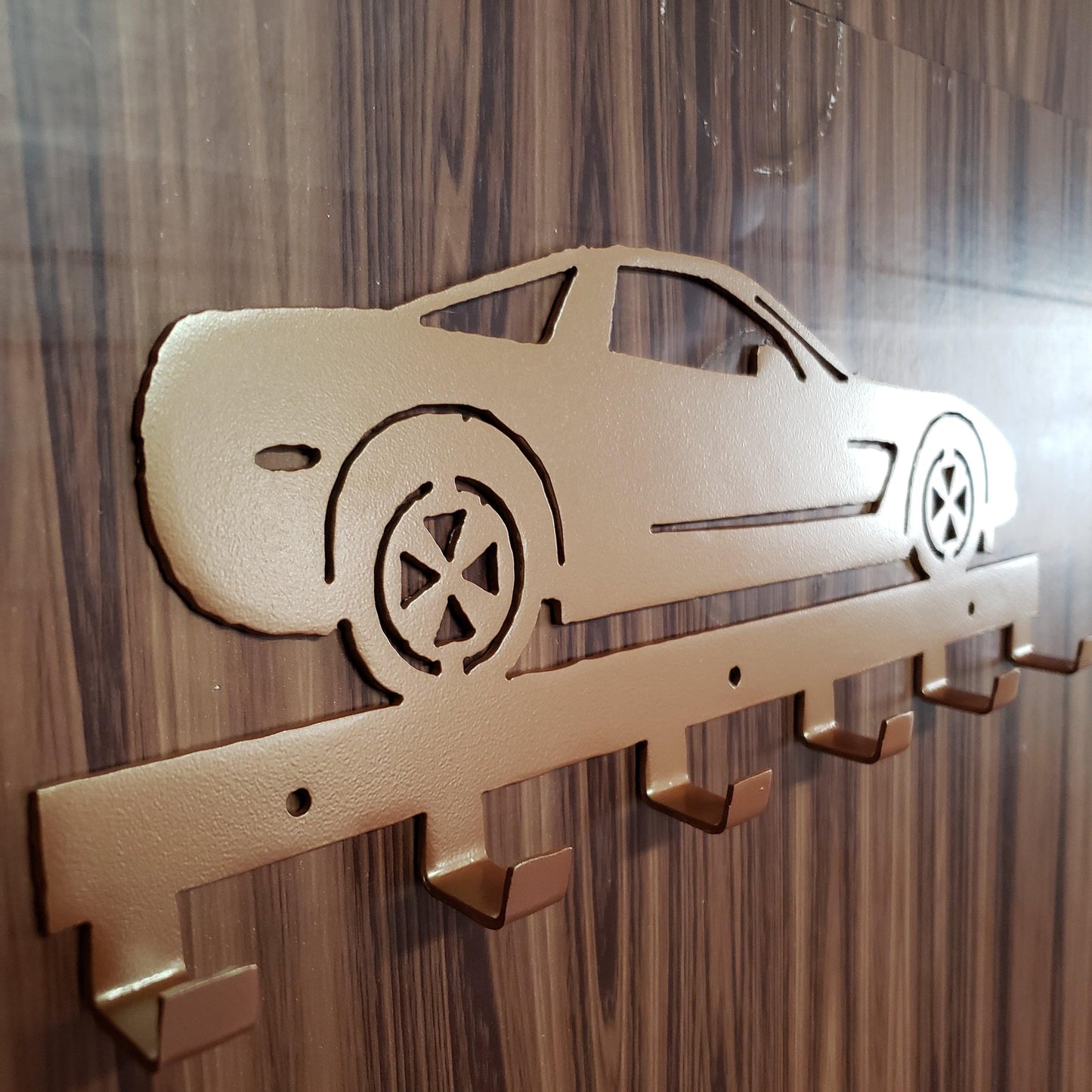 Chevy Corvette Z06 Keychain Rack – Steel Wall Mounted Sports Car Organizer