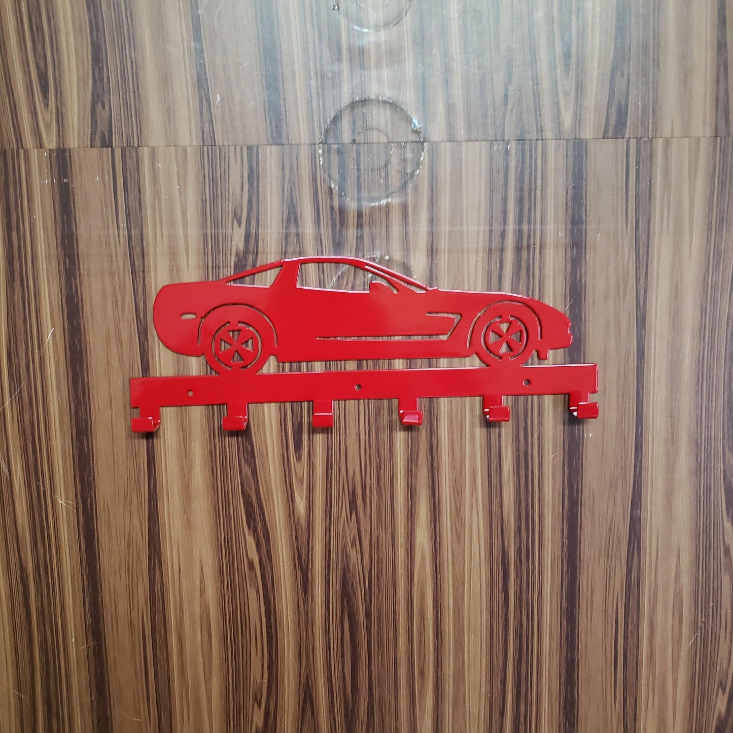 Chevy Corvette Z06 Keychain Rack – Steel Wall Mounted Sports Car Organizer