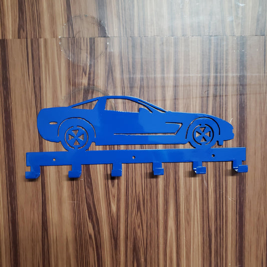Chevy Corvette Z06 Keychain Rack – Steel Wall Mounted Sports Car Organizer