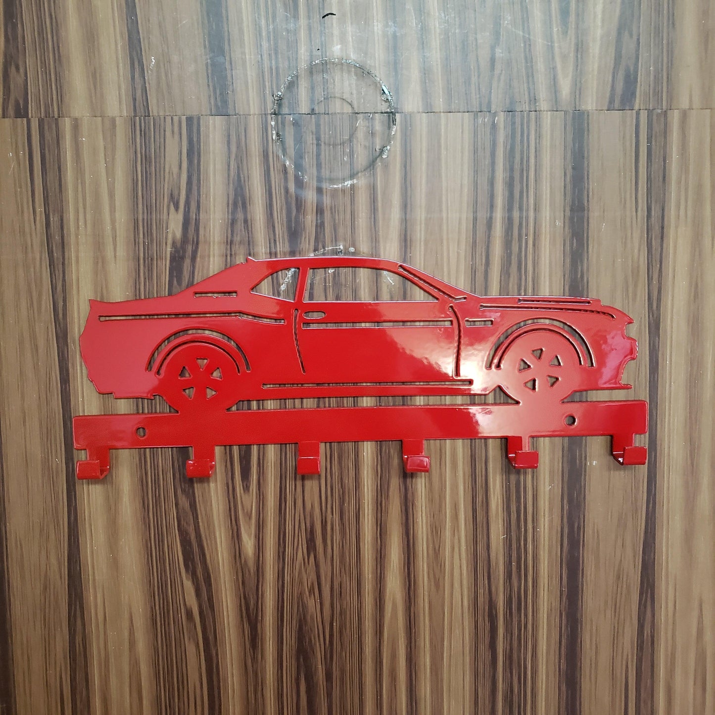 Dodge Demon Challenger Keychain Rack – Steel Wall Mounted Muscle Car Organizer
