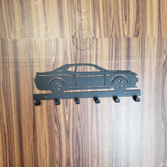 Dodge Demon Challenger Keychain Rack – Steel Wall Mounted Muscle Car Organizer