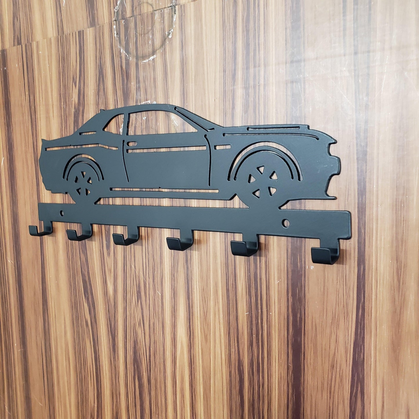 Dodge Demon Challenger Keychain Rack – Steel Wall Mounted Muscle Car Organizer