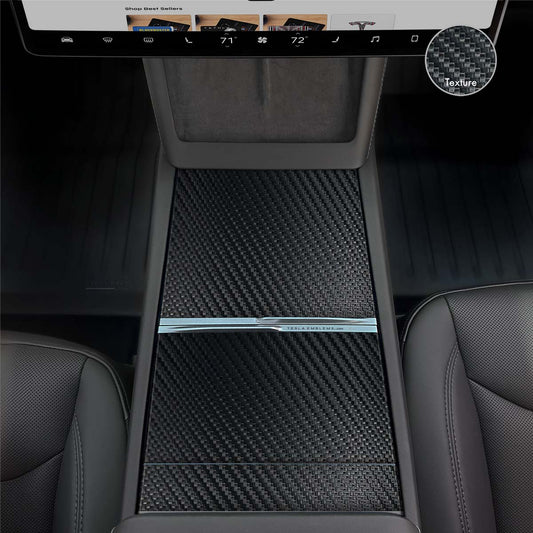 3M Carbon Fiber | Tesla Center Console Wrap Kit | MY 2026+ "Juniper"
