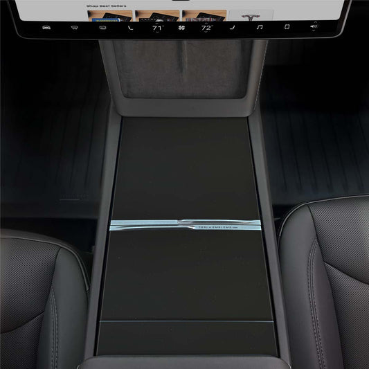 3M Matte Black Metallic | Tesla Center Console Wrap Kit | MY 2026+ "Juniper"