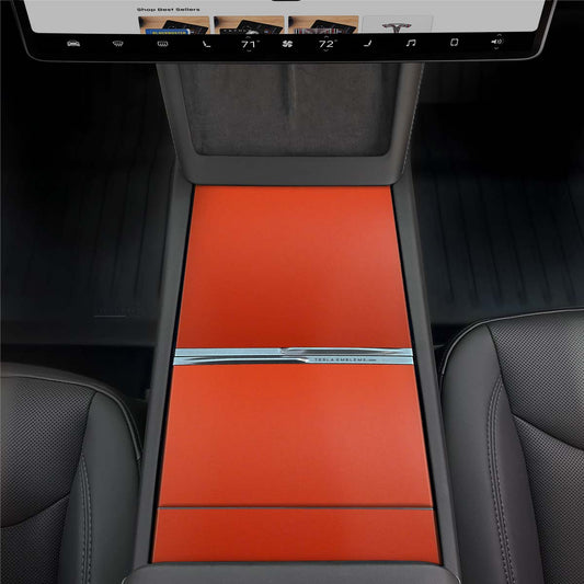 3M Matte Red | Tesla Center Console Wrap Kit | MY 2026+ "Juniper"