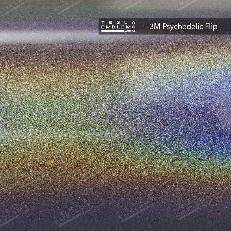 3M Satin Psychedelic Flip | Tesla Center Console Wrap Kit | MY 2026+ "Juniper"
