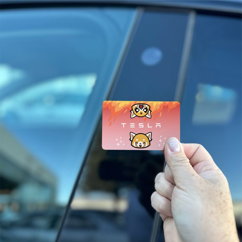 Aggrestuko Tesla Keycard Decal