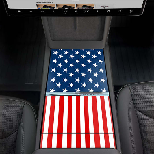 American Flag | Tesla Center Console Wrap Kit | MY 2026