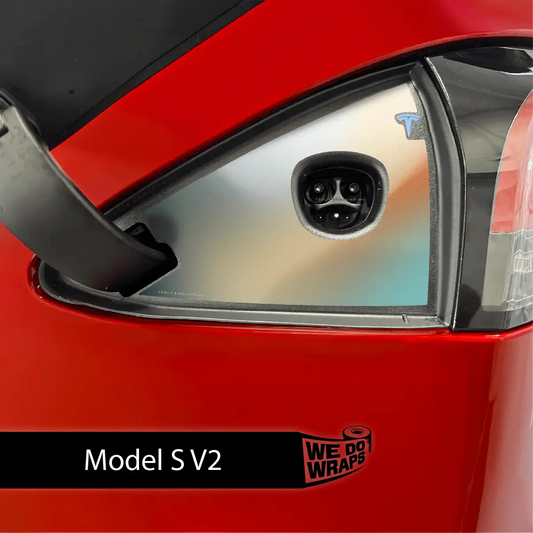 Beachy Gradient Tesla Charge Port Wrap | Model S