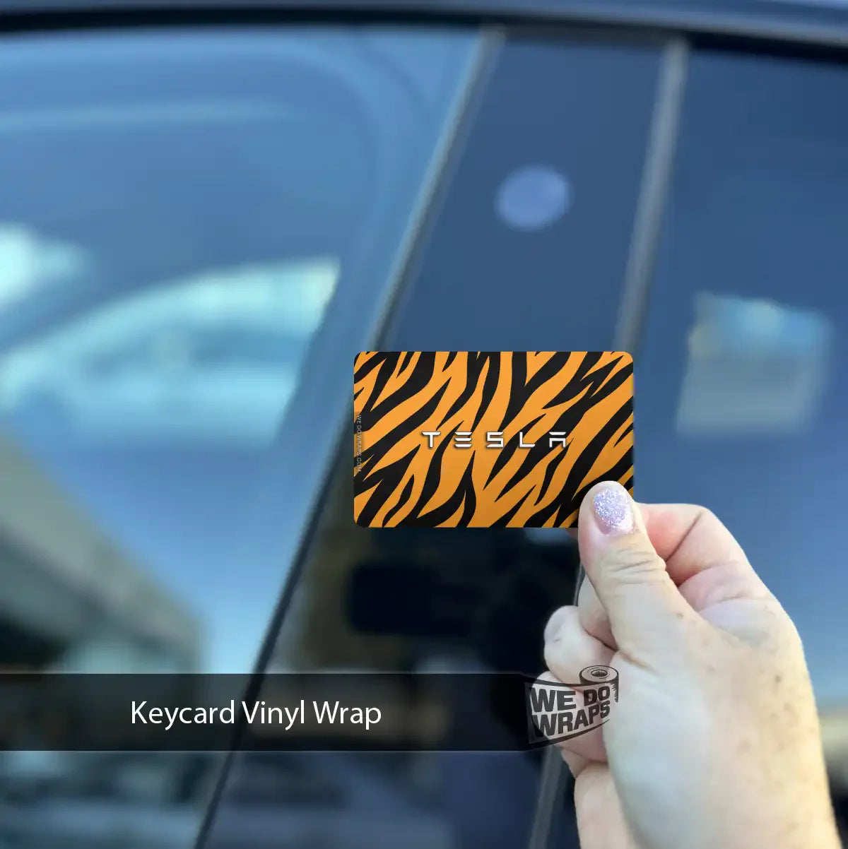 Bengal Tiger Fur Tesla Keycard Decal