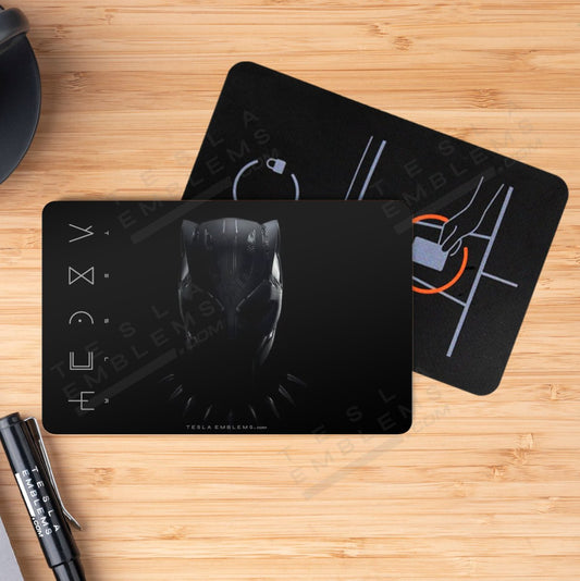 Black Panther Wakanda Forever Tesla Keycard Decal