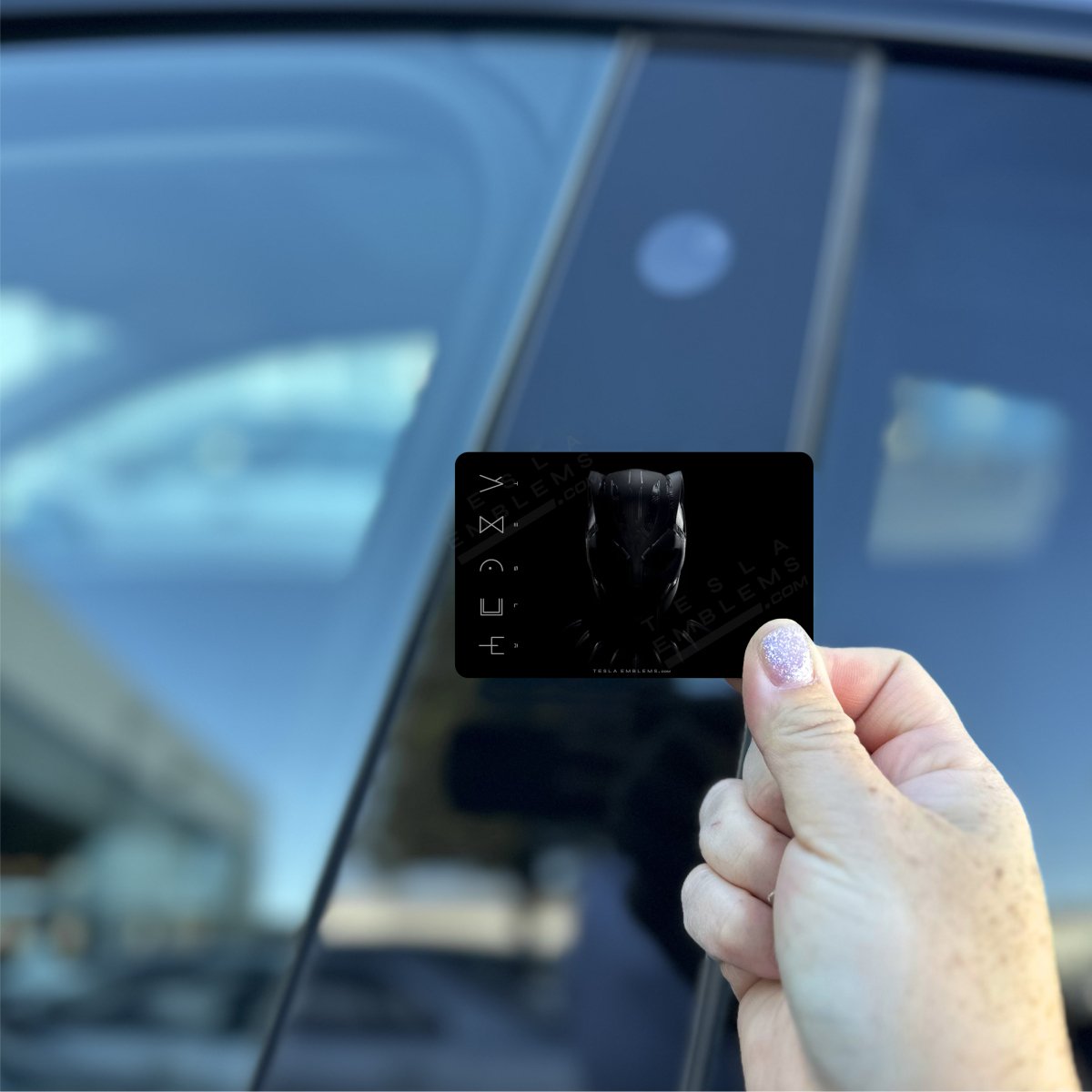 Black Panther Wakanda Forever Tesla Keycard Decal