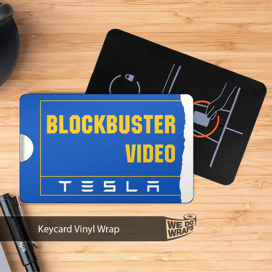 Blockbuster Tesla Keycard Decal