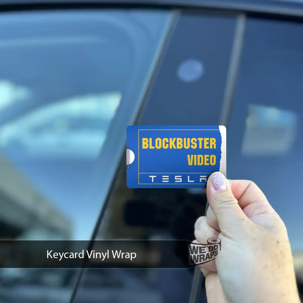 Blockbuster Tesla Keycard Decal