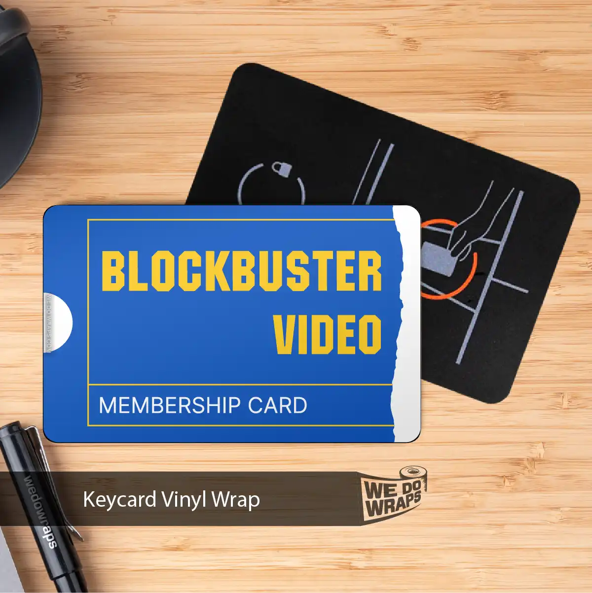 Blockbuster Tesla Keycard Decal