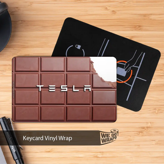 Chocolate Bar Tesla Keycard Decal