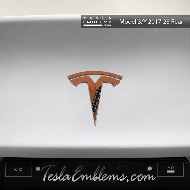 Wookie Tesla Emblem Decals (Front + Back)