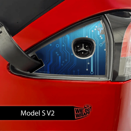 Circuit Blues Charge Port Wrap | Model S