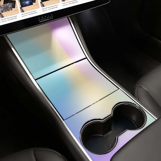 Cotton Candy Gradient | Tesla Center Console Wrap Kit | Model Y ’19-20