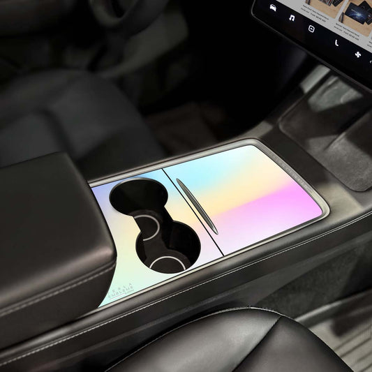 Cotton Candy Gradient | Tesla Center Console Wrap Kit | Model Y '21-25