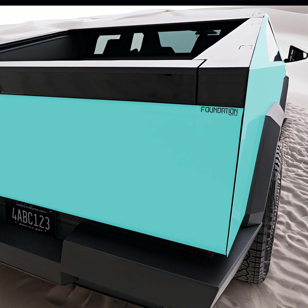 Cybertruck Foundation Series Fender & Tailgate Decals Tesla Logo