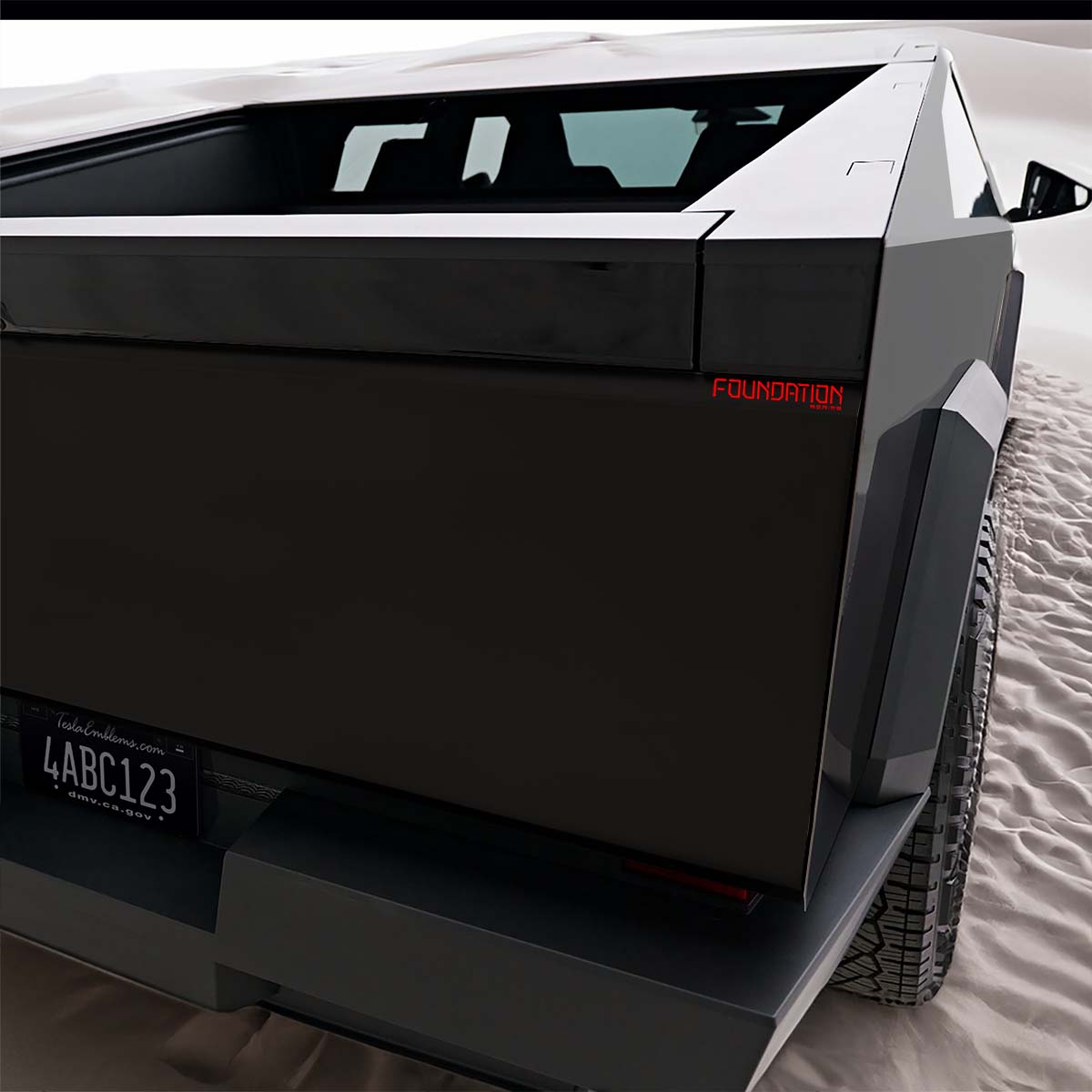 Cybertruck Foundation Series Fender & Tailgate Decals Tesla Logo