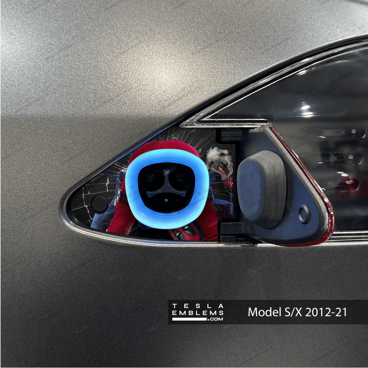 Deadpool Cheeky Charging Charge Port Wrap | Model S