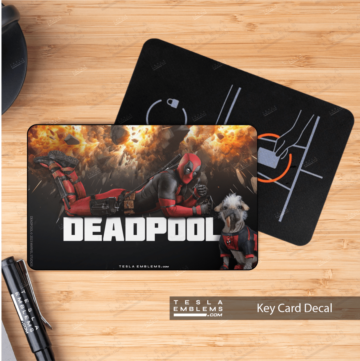 Deadpool Explosive Fun NFC Keycard Decal