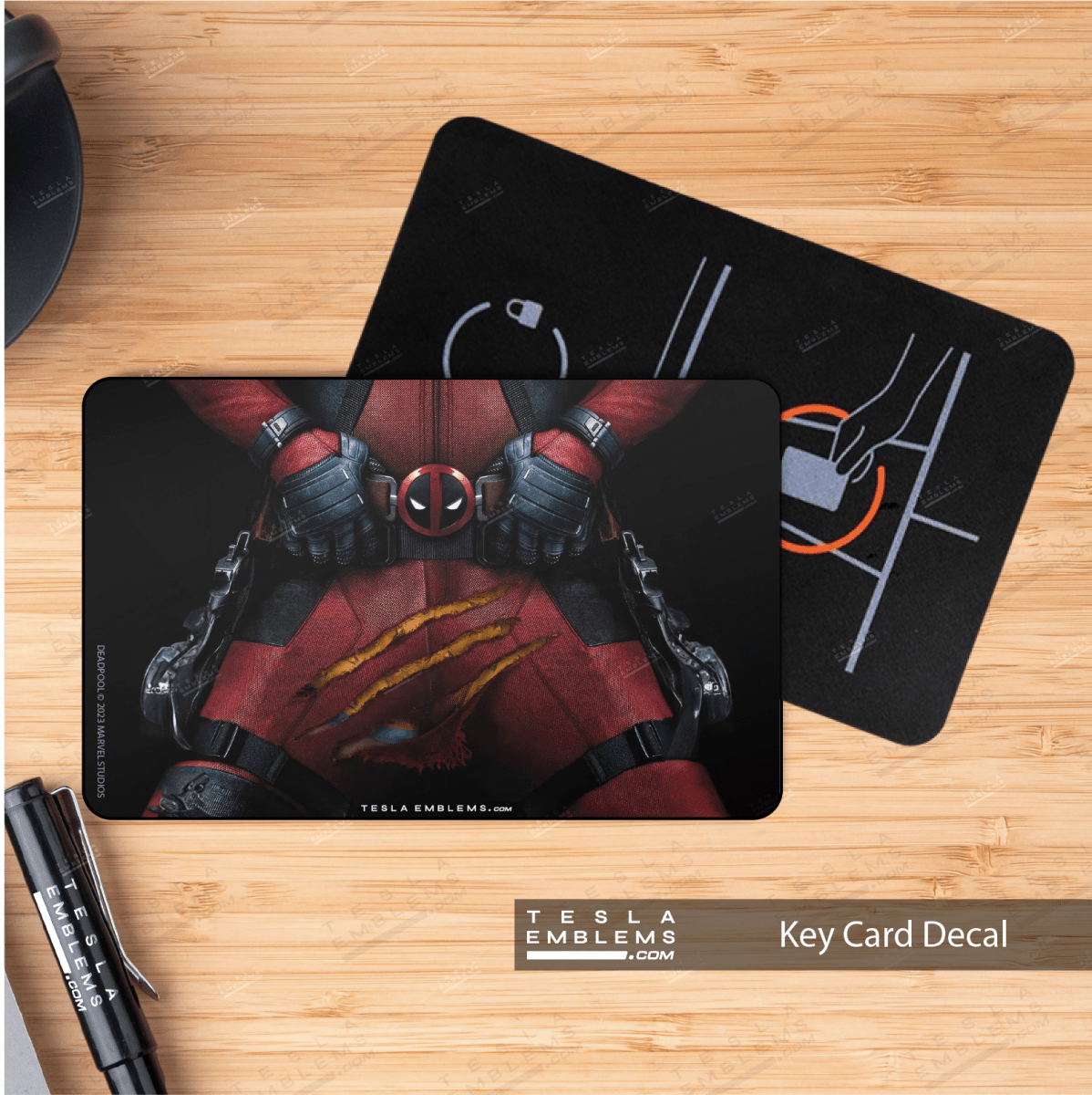 Deadpool Handle with Care NFC Keycard Decal