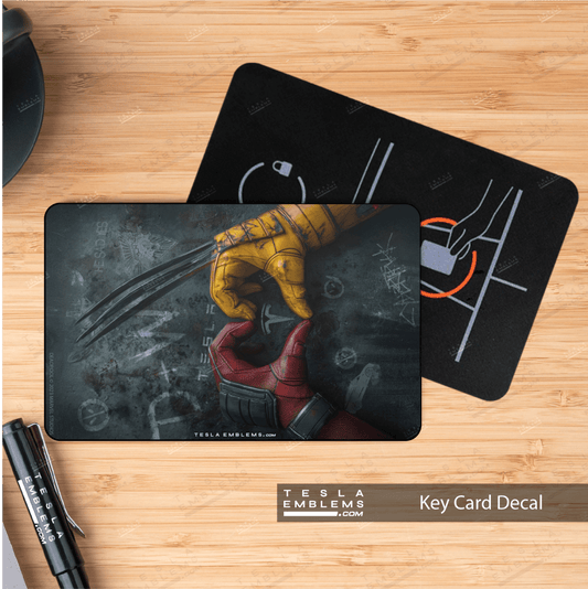Deadpool "Hearts" Tesla NFC Keycard Decal