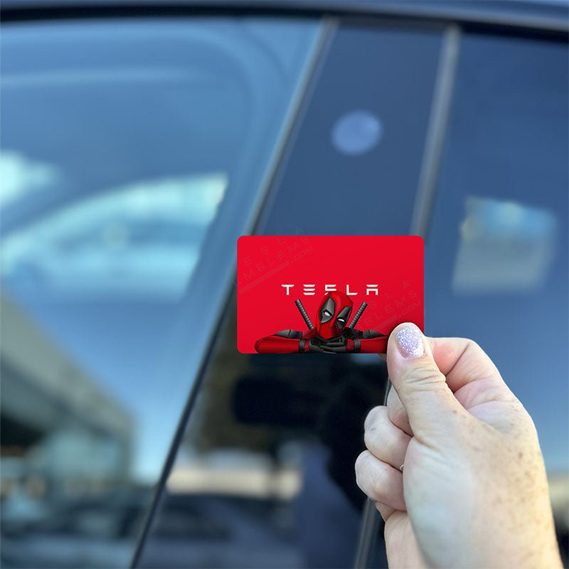 Deadpool Tesla Keycard Decal