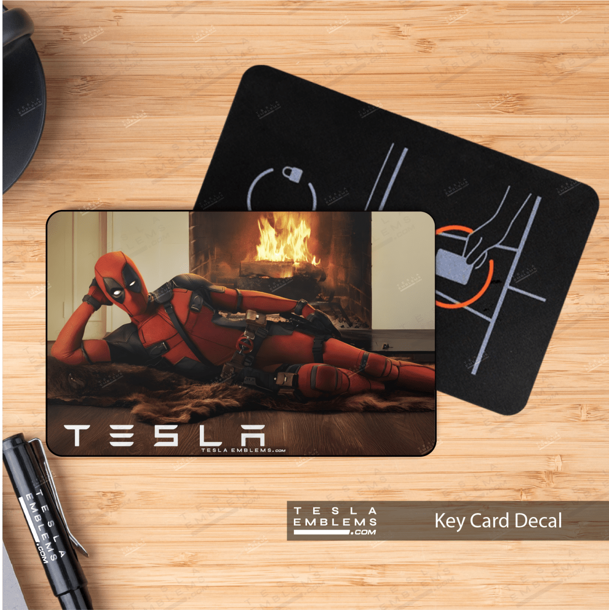 Deadpool Laid Bear NFC Keycard Decal